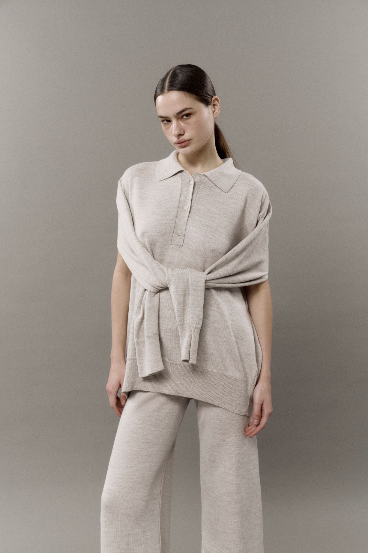 Поло - трансформер из мериносовой шерсти