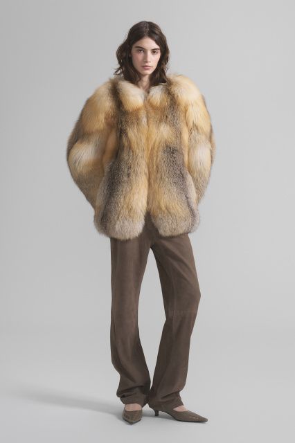 Golden Island Fox Fur Coat