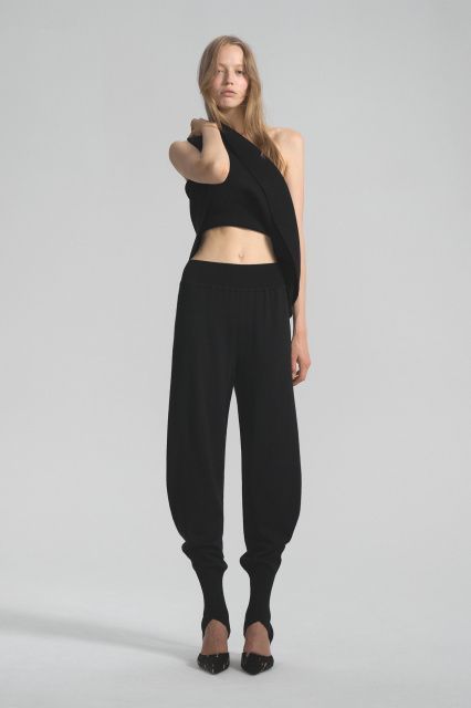 Брюки со штрипками из шерсти австралийского мериноса