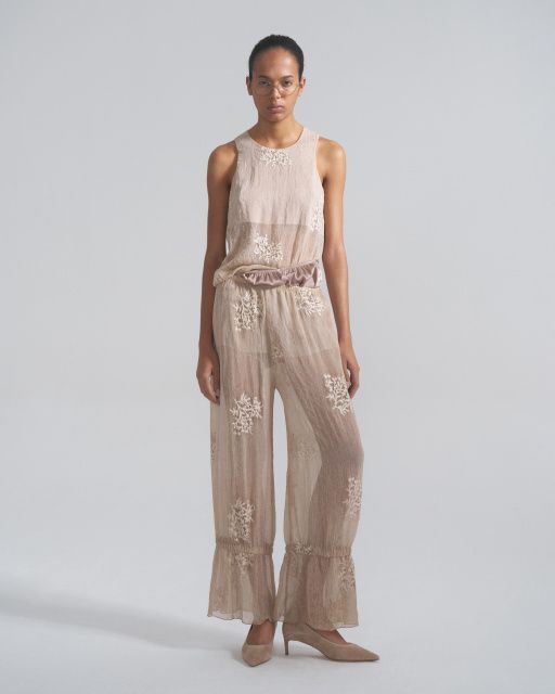 Луиза брюки прозрачные с шортами