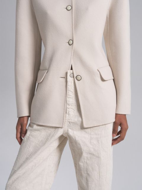 Джинсы из хлопкового узорного жакарда