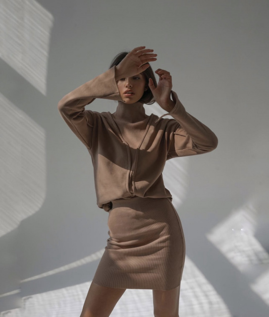 Юбка - мини из футера