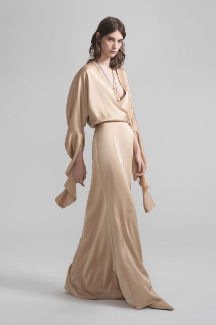 Linda платье из шелка макси