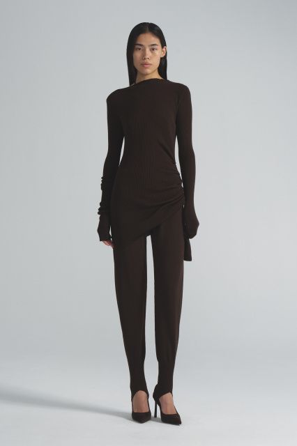 Брюки со штрипками из шерсти австралийского мериноса