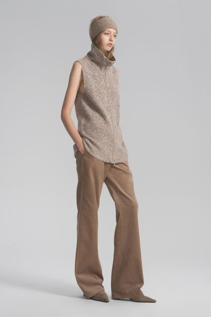 Agatha жилет на молнии из шерсти альпаки