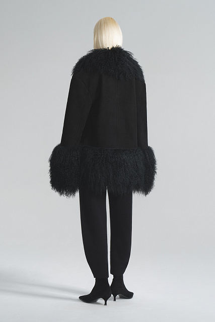 Shearling coat with Llama fur