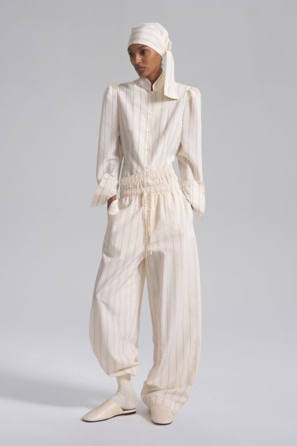 Бланш костюм-пижама с брюками