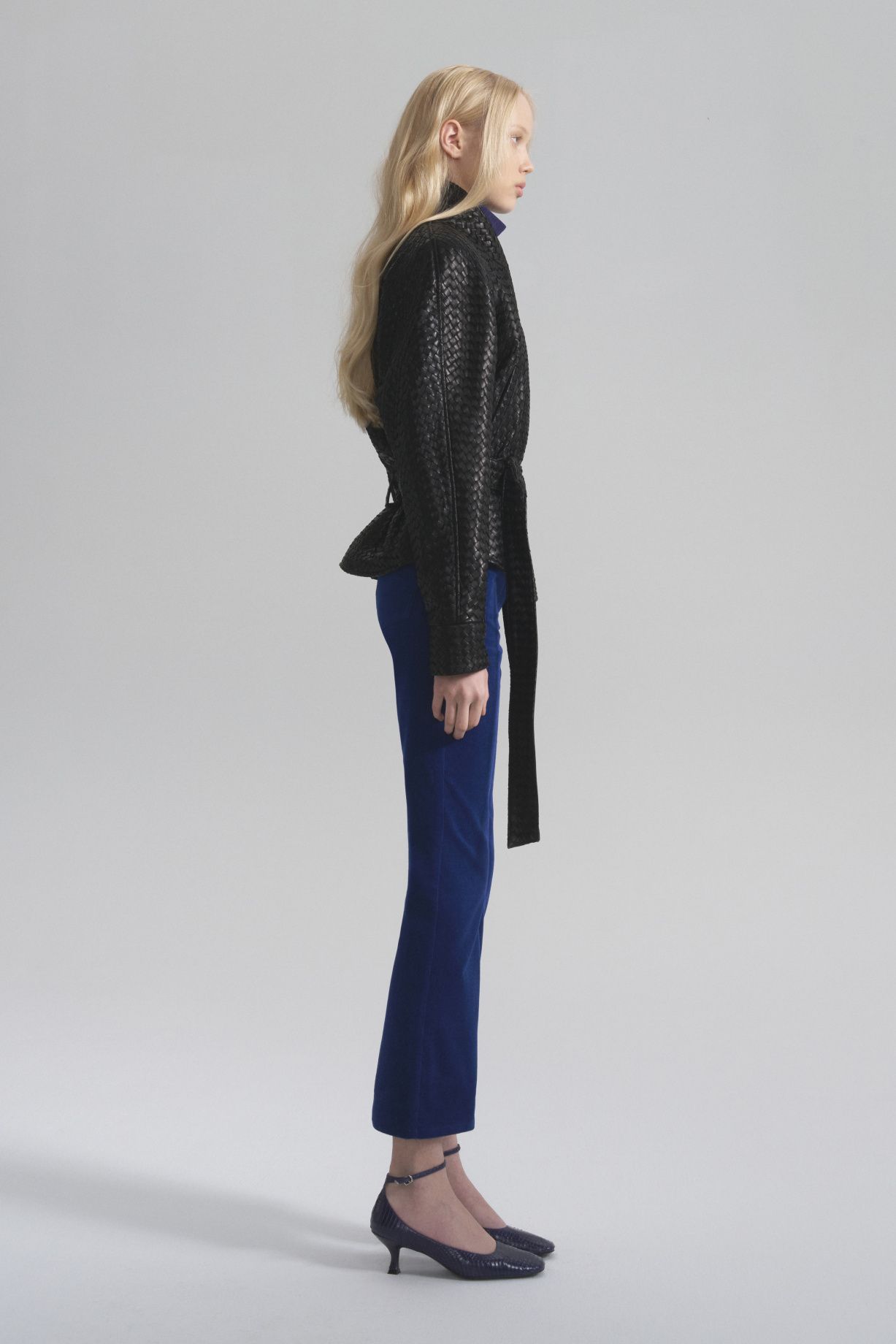 Кастинг укороченные брюки из микро-вельвета