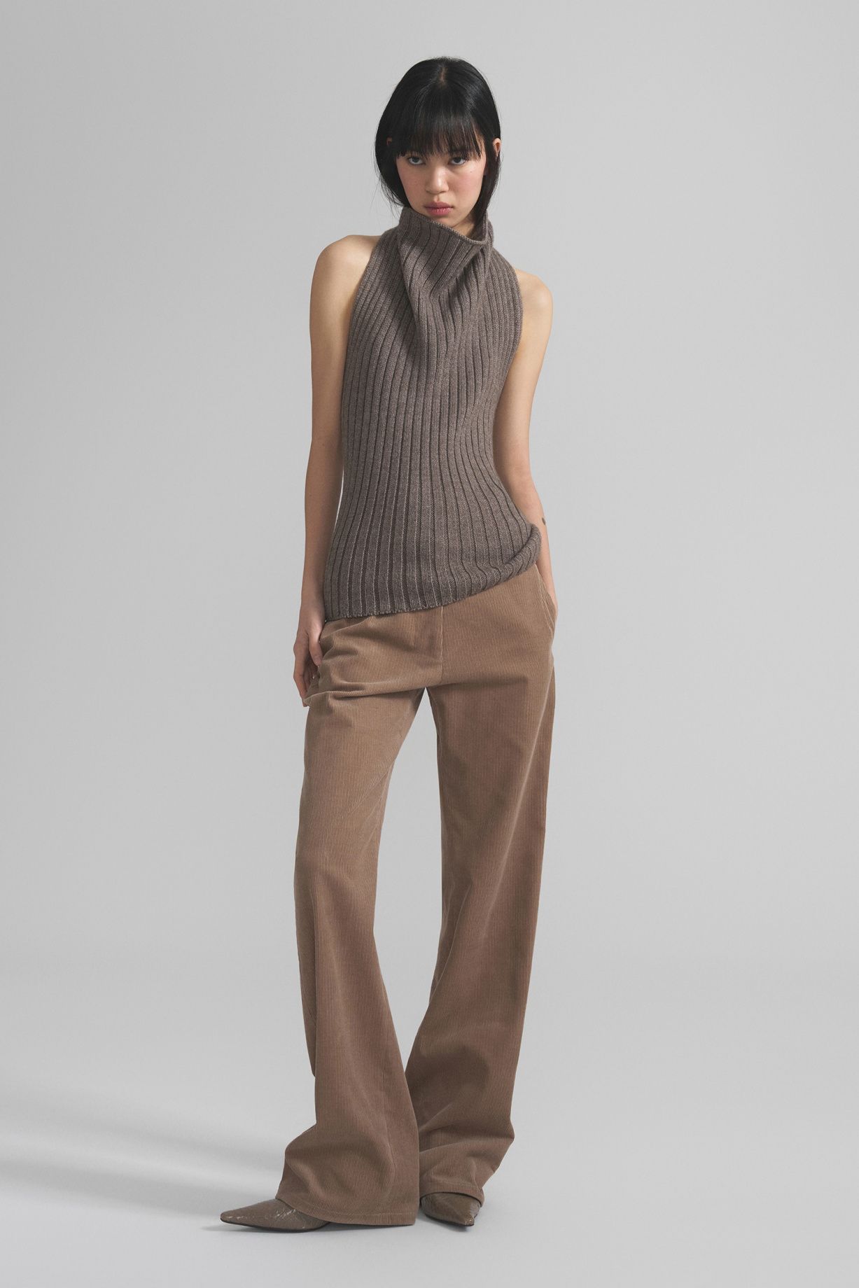 Yuna трикотажный топ с открытой спиной из альпака