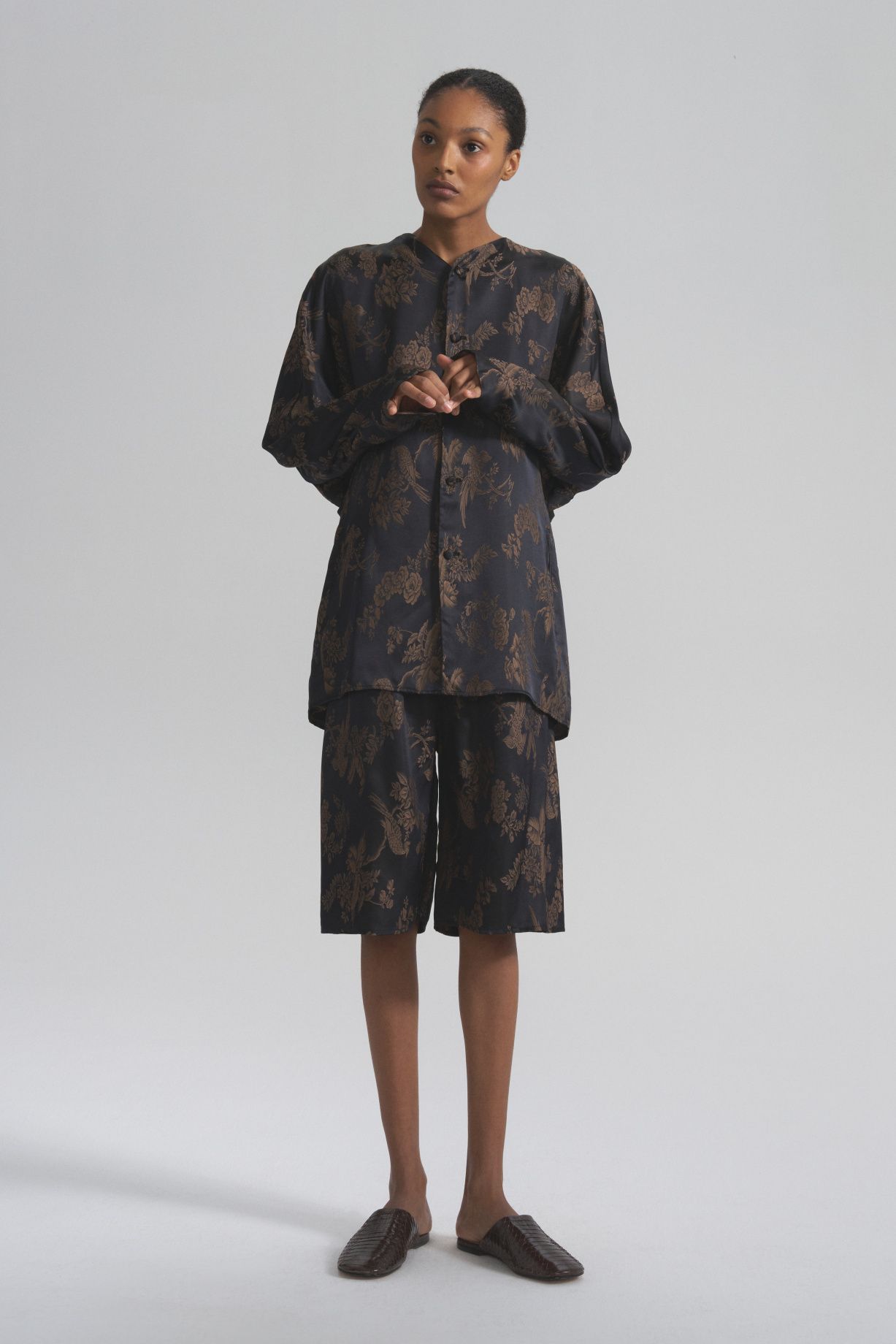 Минори Костюм-пижама из жаккардового шелка