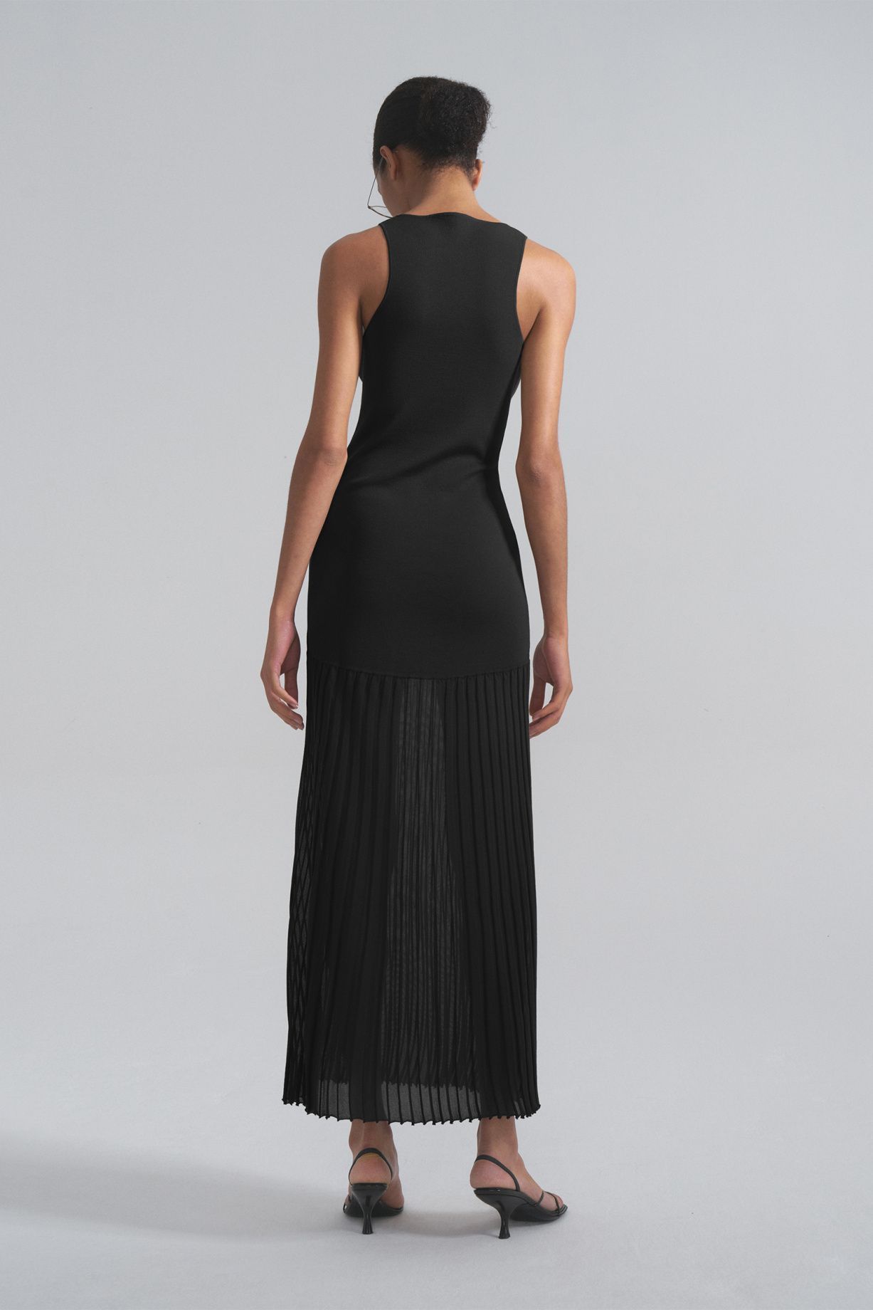 Ella silk pleated dress