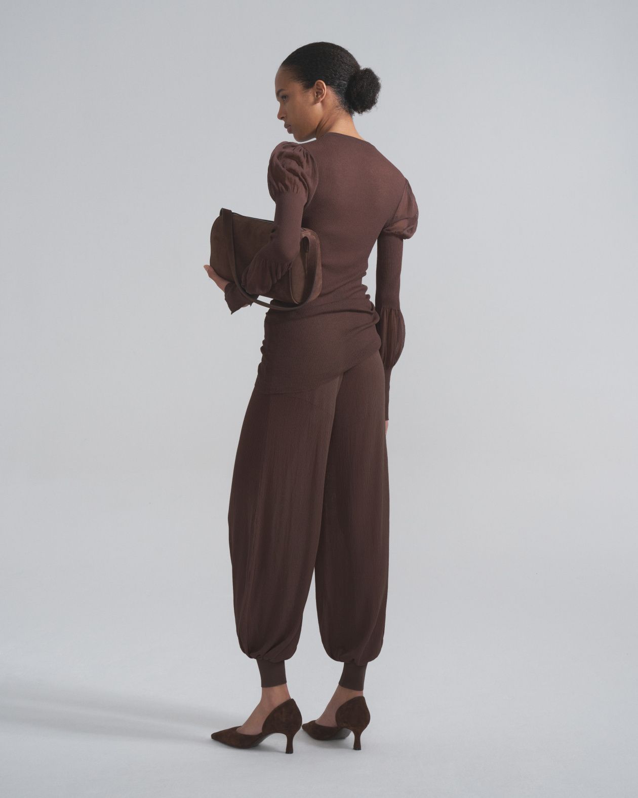 Yasmin wide leg pants with cuff