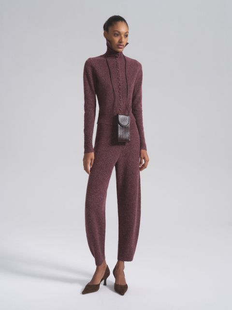 Агата cвитер из шерсти альпака с обтянутыми пуговицами