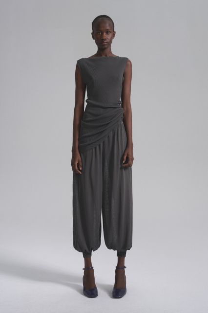 Алладин брюки из шелкового трикотажа с манжетами