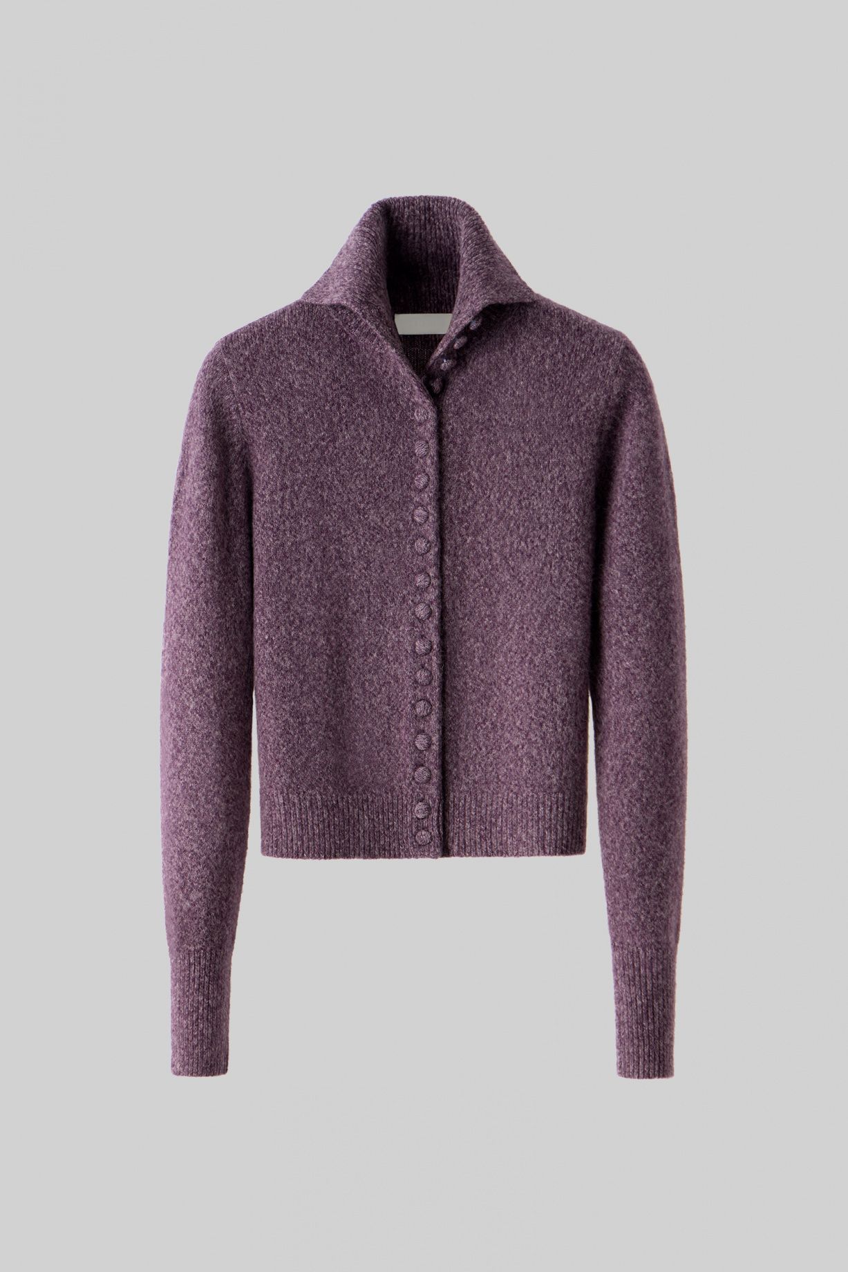 Agatha Alpaca wool sweater with covered buttons