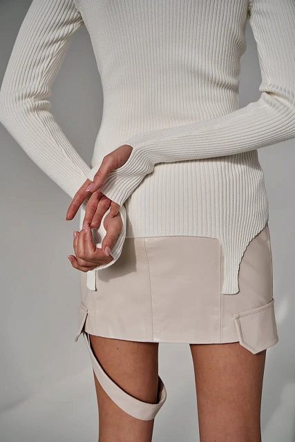 Ribbed turtleneck
