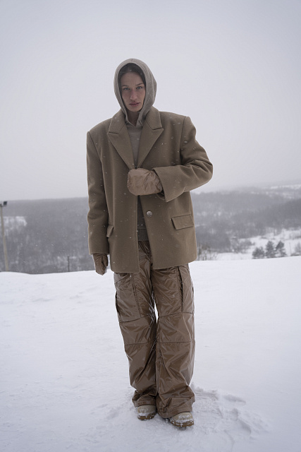 Pants "Origami" with insulation
