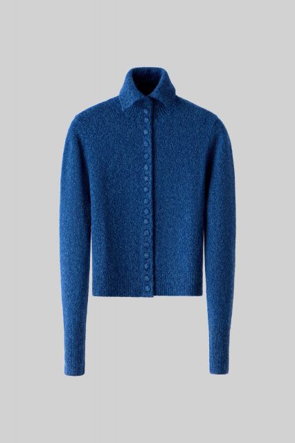 Agatha cвитер из шерсти альпака с обтянутыми пуговицами