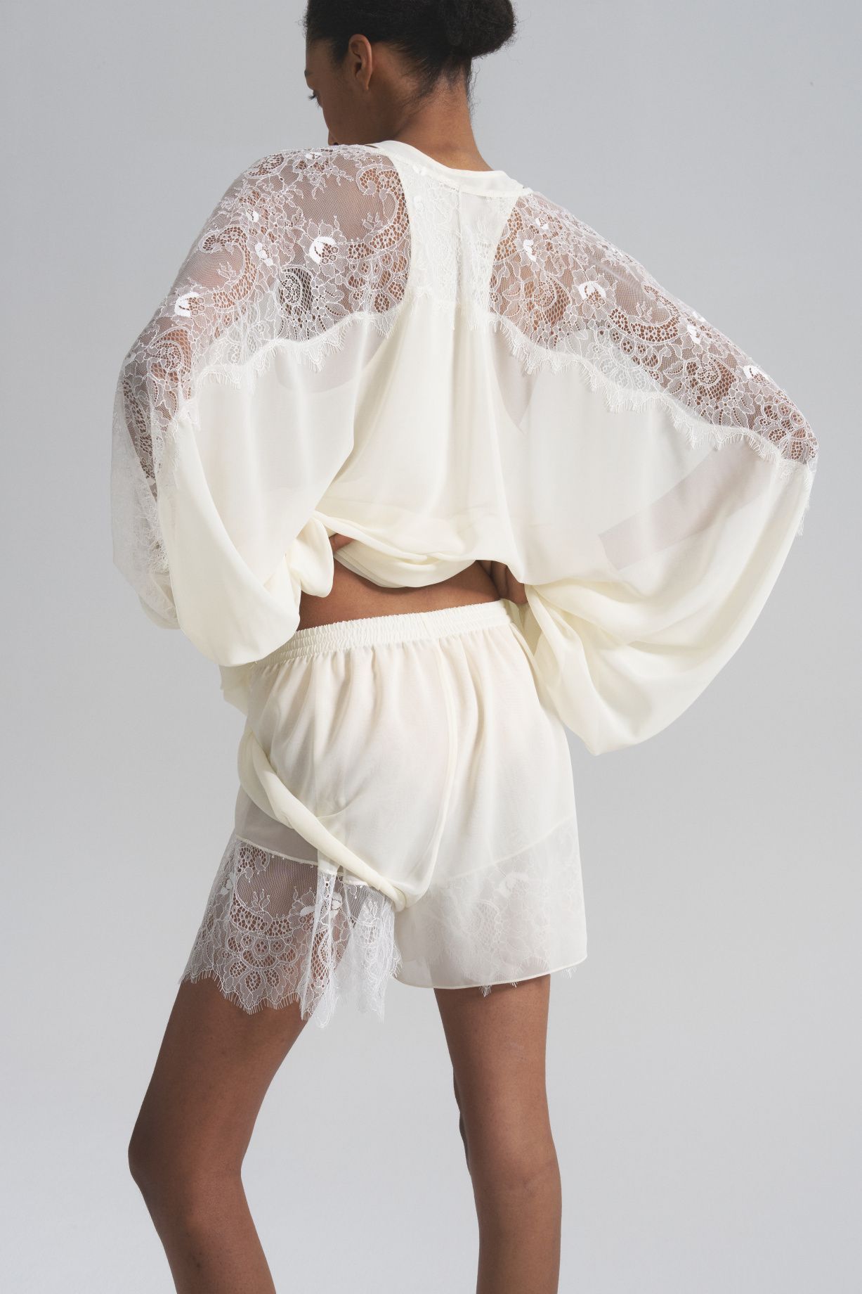 Амели сет из шифона и английского кружева