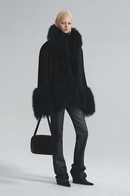 Shearling coat with Llama fur