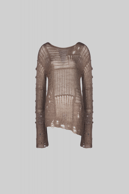 Свитер гранж из шерсти мериноса