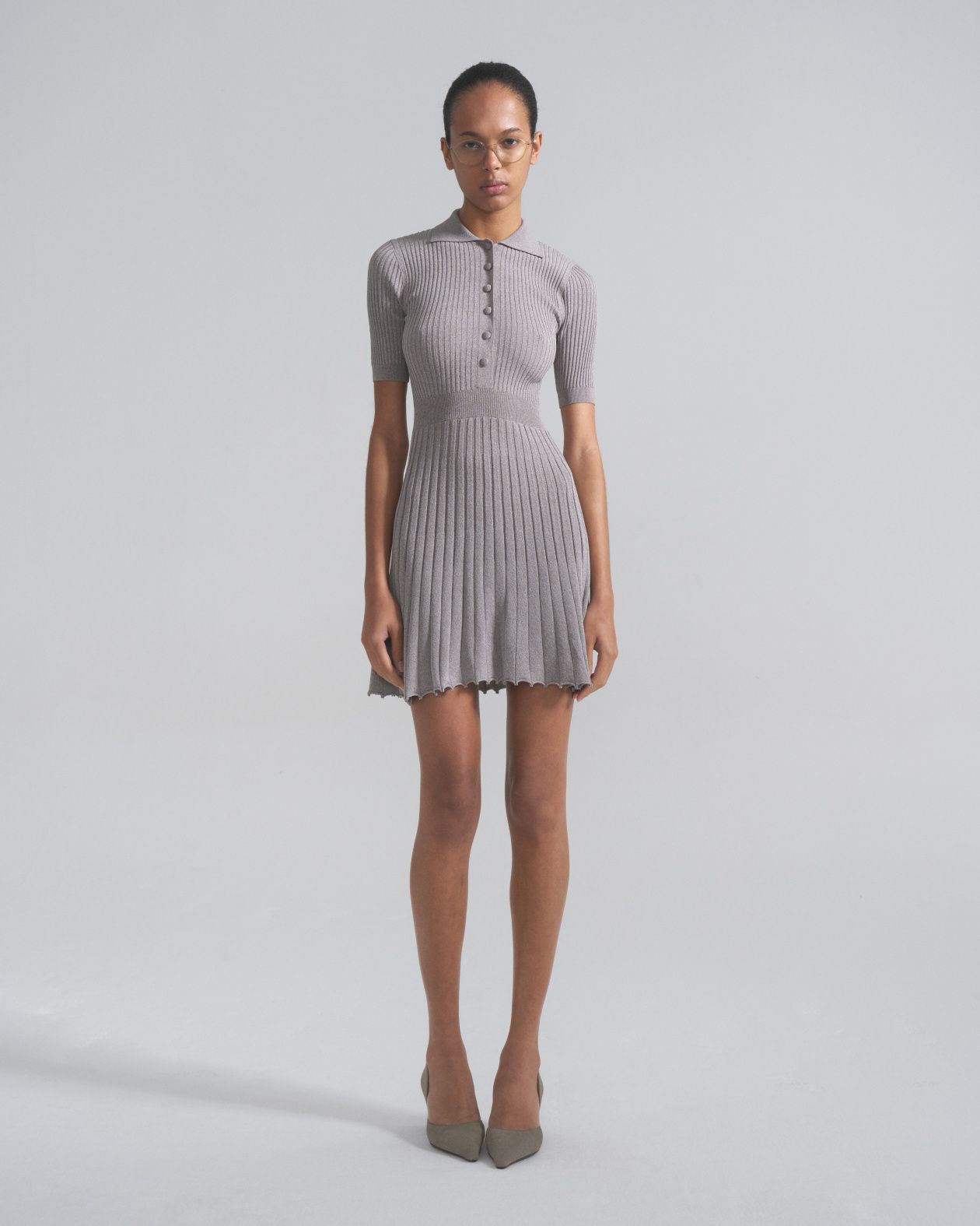 Giulietta pleated mini dress