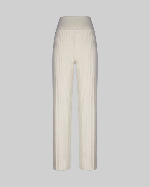 Брюки в рубчик из мериносовой шерсти