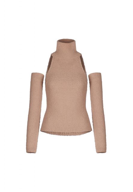 Turtleneck with mittens