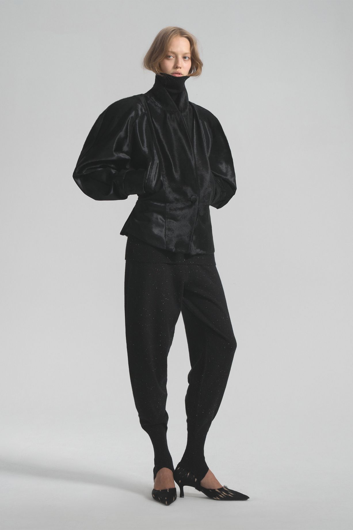 Grain брюки со штрипками и бандажным поясом