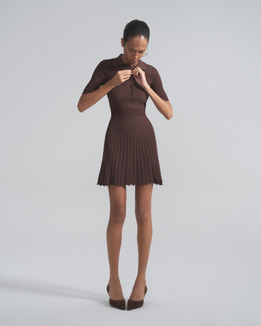 Giulietta pleated mini dress