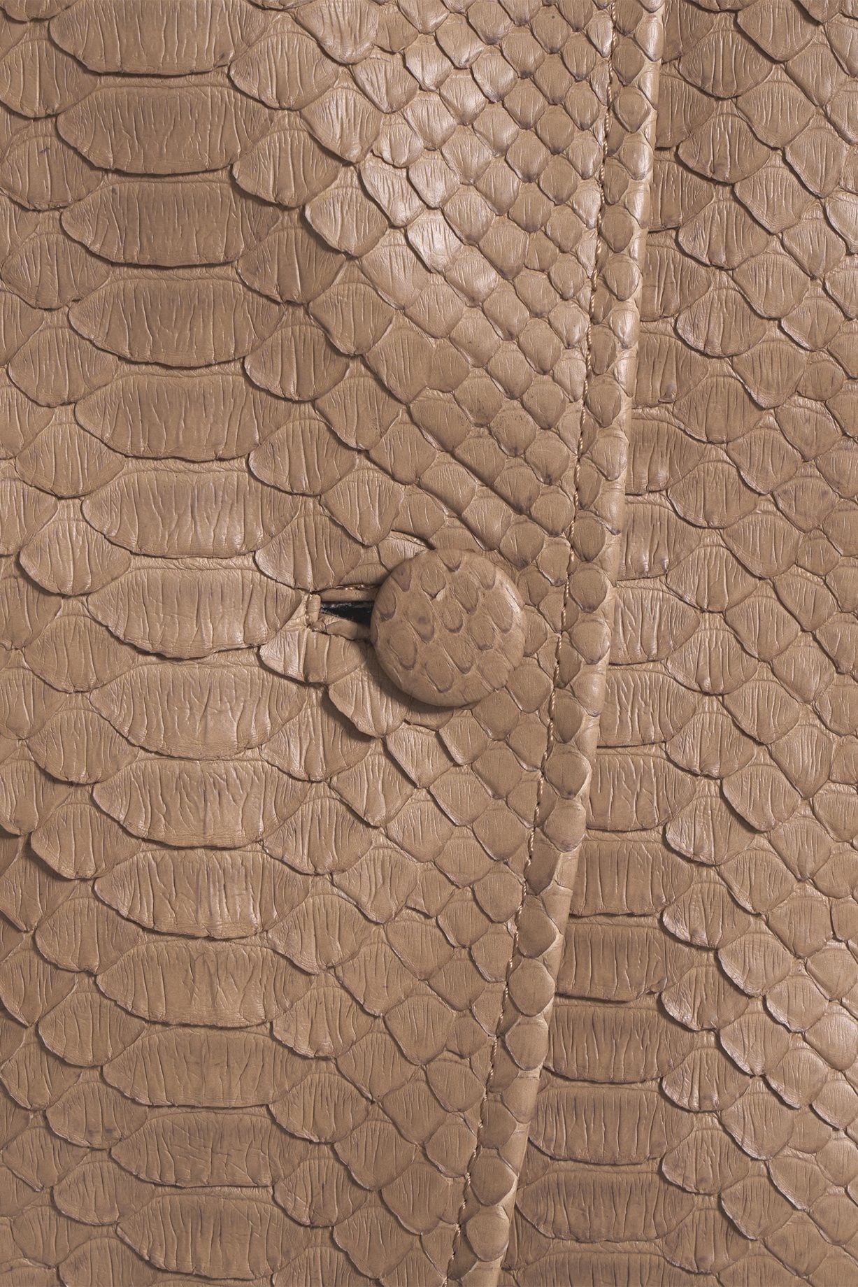Fitted python leather jacket