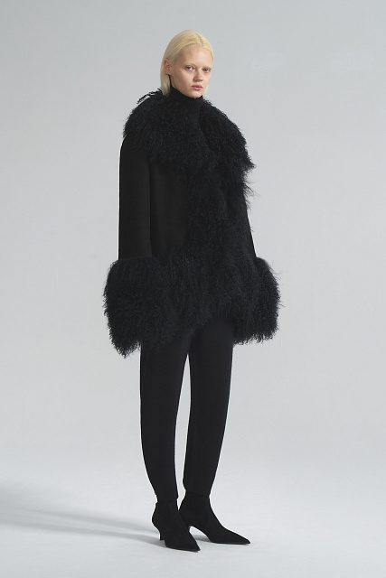 Shearling coat with Llama fur