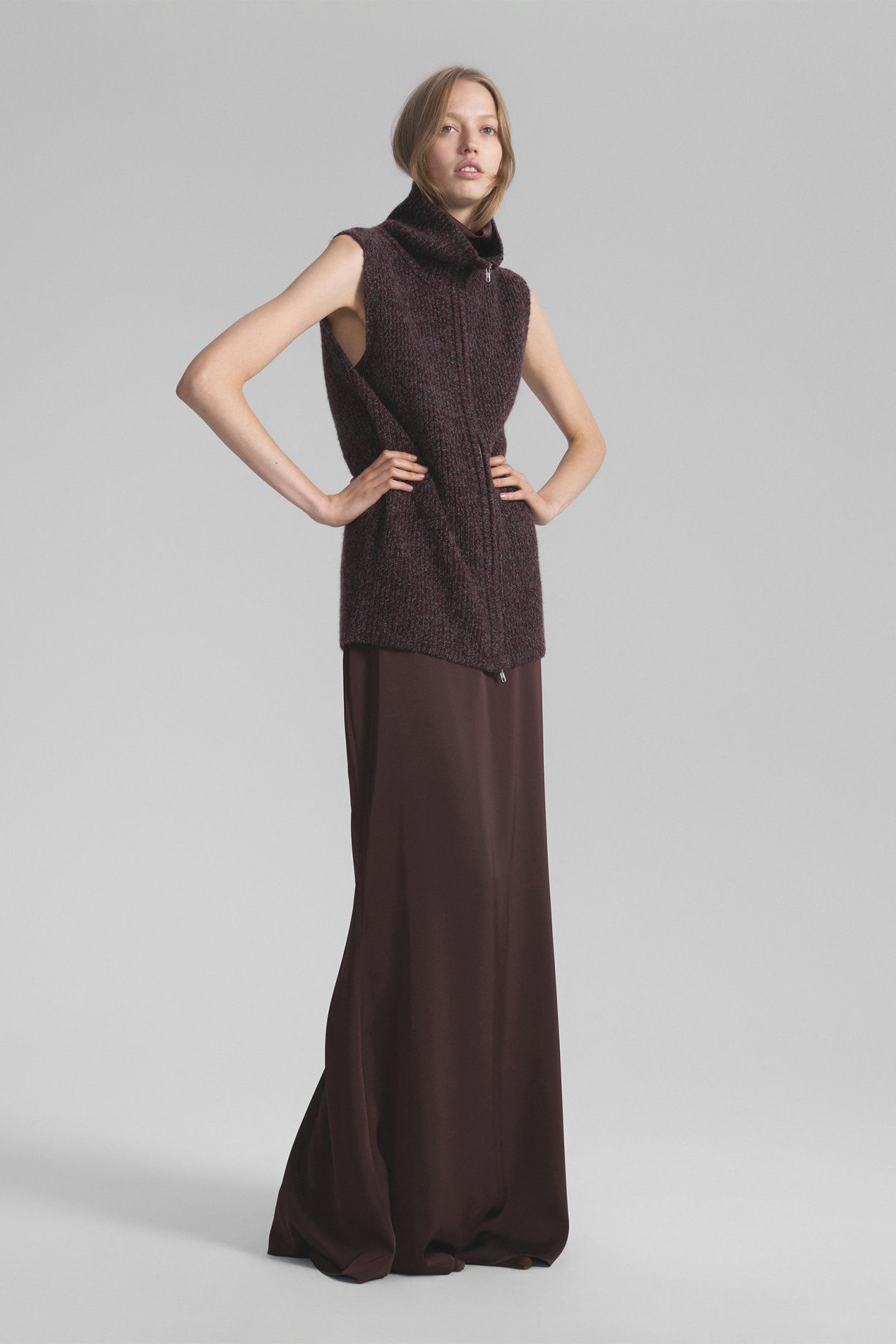 Agatha жилет на молнии из шерсти альпака