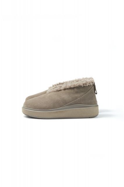 Suede and sheepskin shoes "Curley"