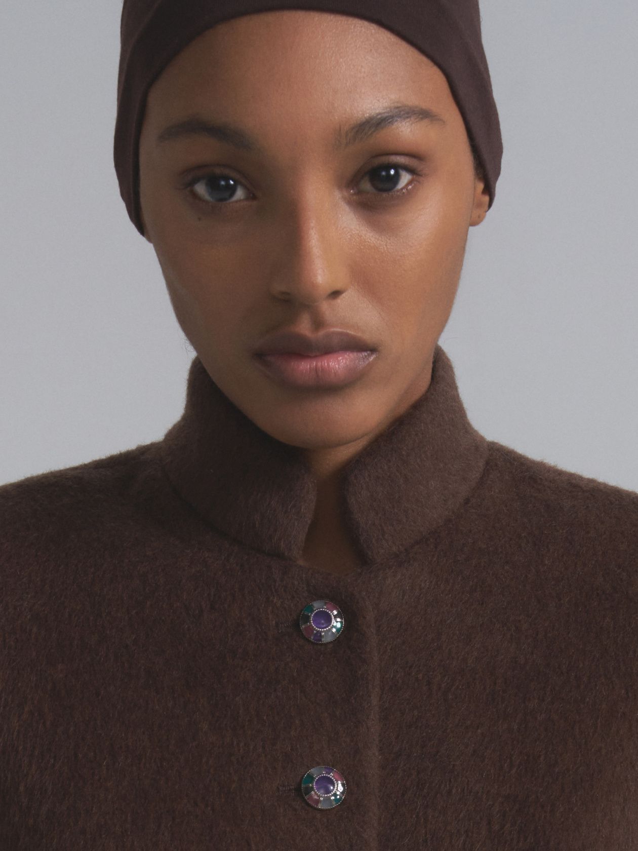 Агне́с жакет из шерсти и кашемира c винтажными пуговицами