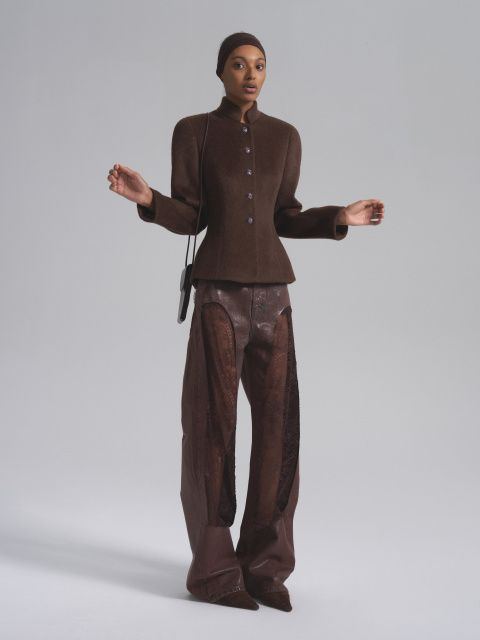 Агне́с жакет из шерсти и кашемира c винтажными пуговицами