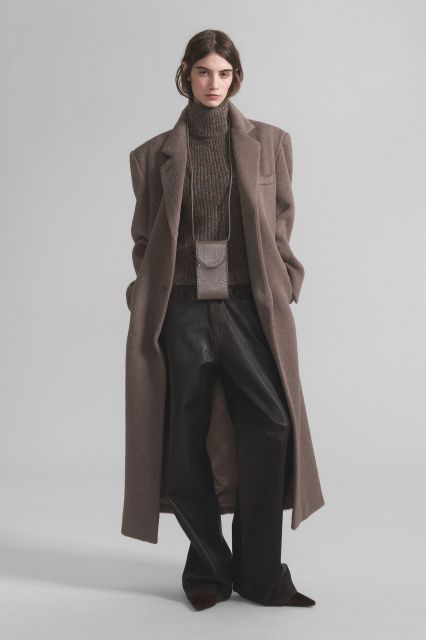 Пальто из шерсти Альпака