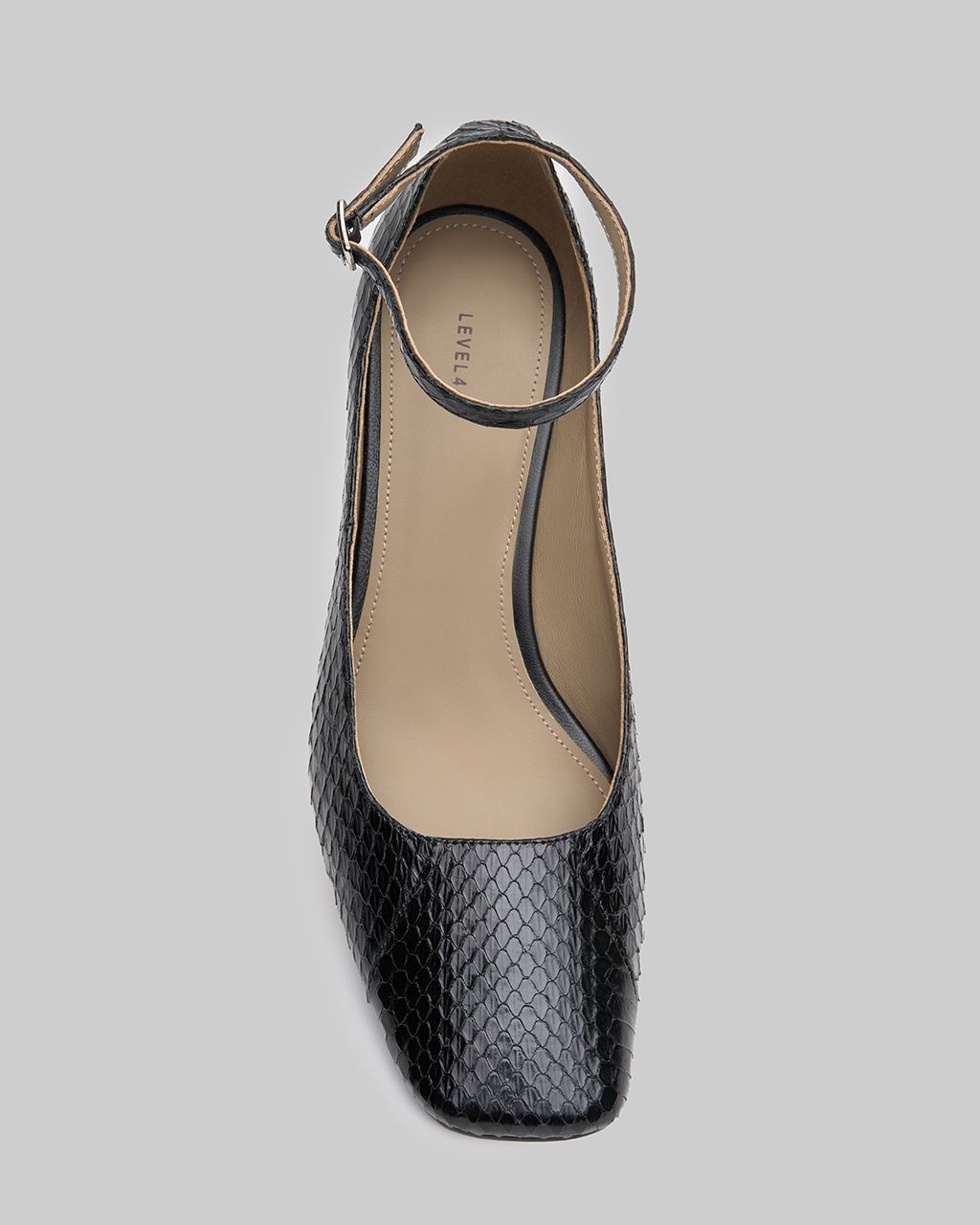 靴 GIDEAL Python mule archive Python skin mules