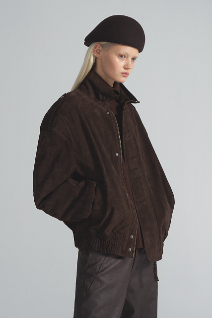 Suede bomber Jacket