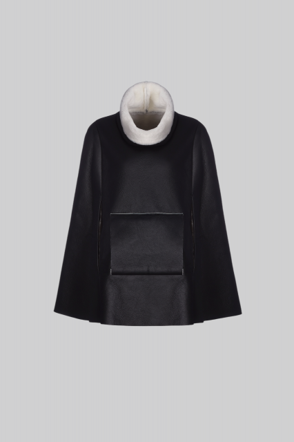 Дубленка - кейп