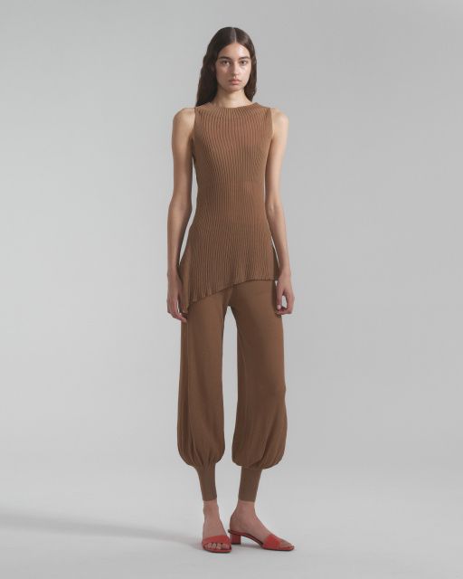 Yasmin wide leg pants with cuff