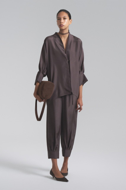 Silk pajama suit