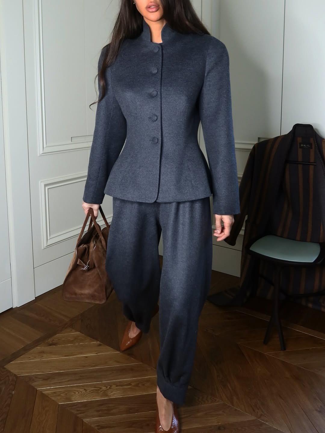 Agnès Костюм из кашемира и шелка