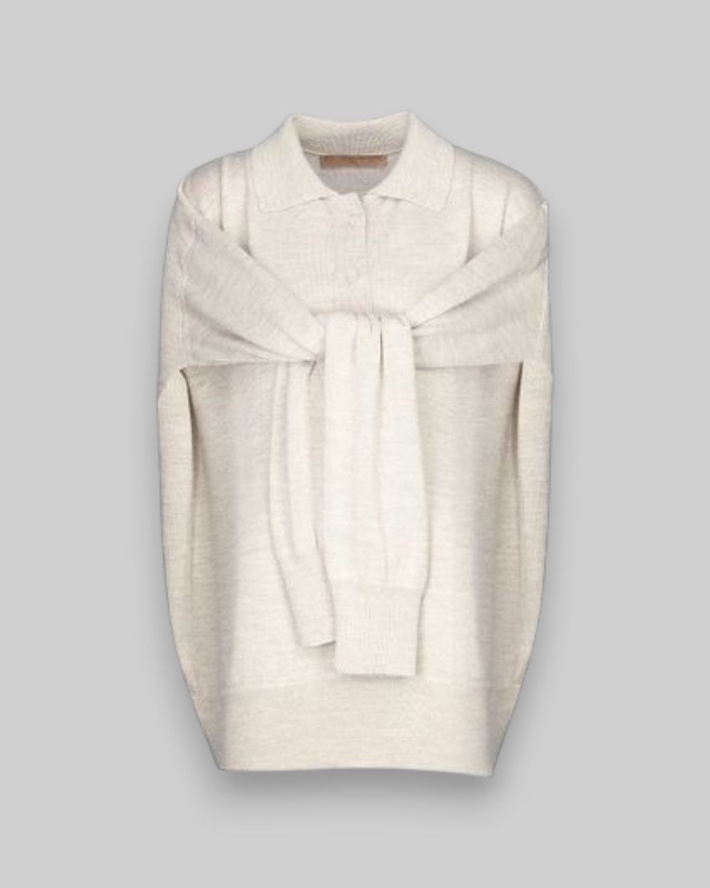 Merino wool transformer polo