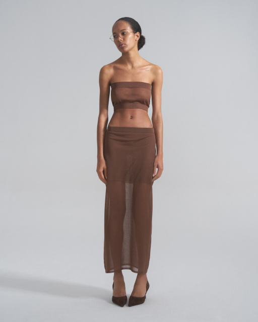 Silk Bandeau Top