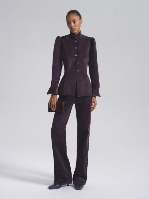 Жакет вельветовый с винтажными пуговицами