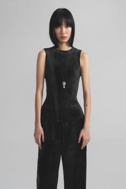 Топ из велюра