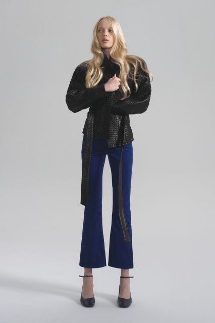 Кастинг укороченные брюки из микро-вельвета