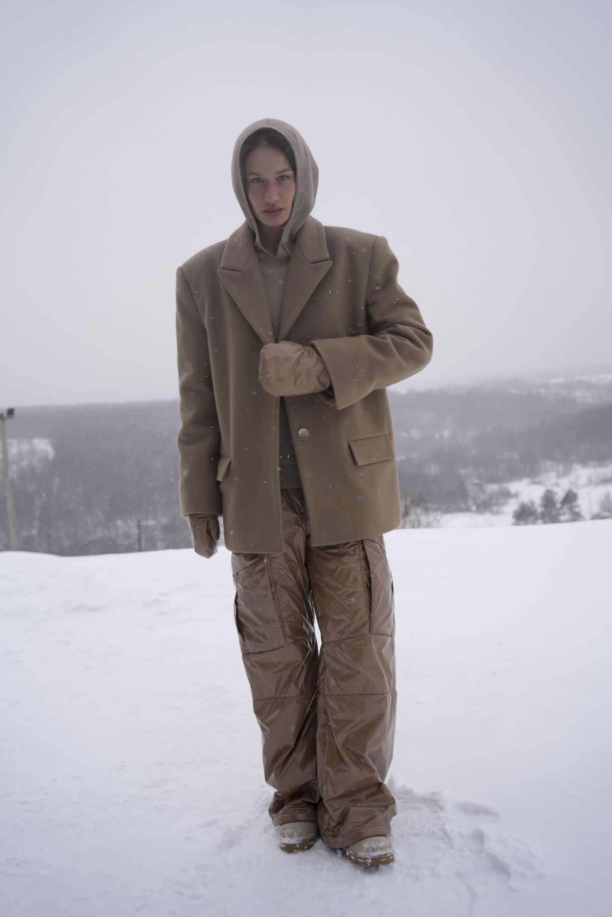 Pants "Origami" with insulation