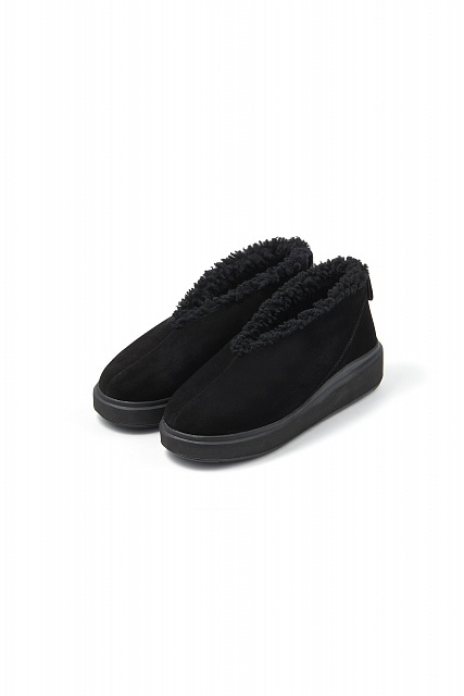 Suede and sheepskin shoes "Curley"